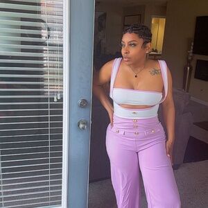 Lilac two piece jumpsuit